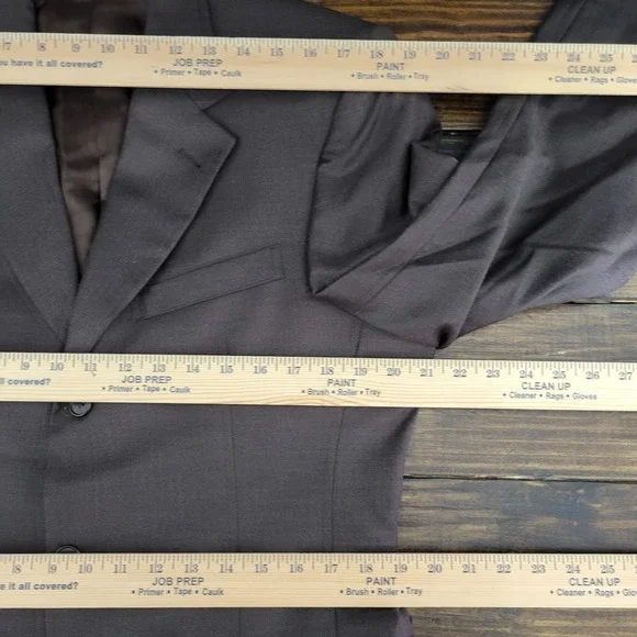 Murano Men's Sport Coat‎ Blazer Three Button Brown Wool Made in Italy Size 39R